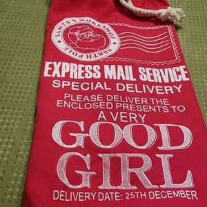 Holiday Santa Sack "GOOD GIRL"